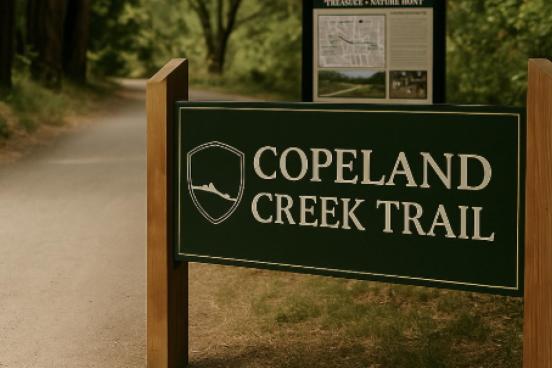 Copeland Creek Trail Sign 