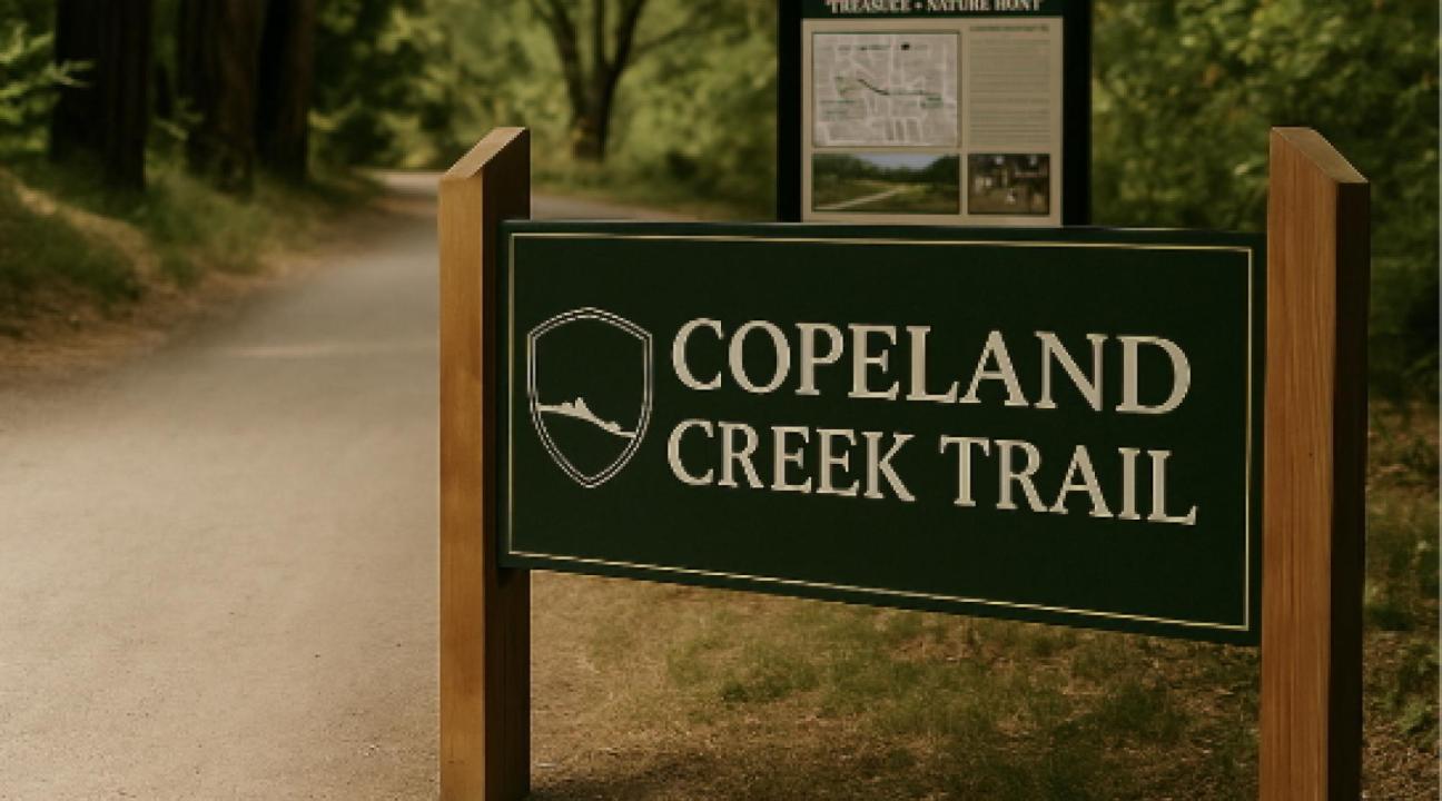 Copeland Creek Trail Sign 
