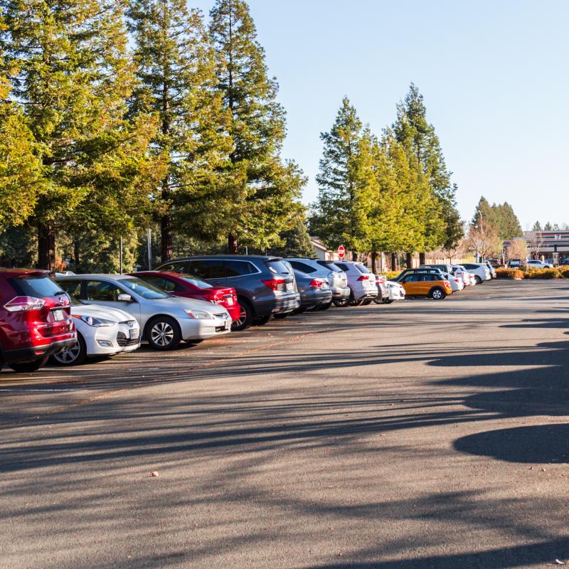 Parking lot at ssu