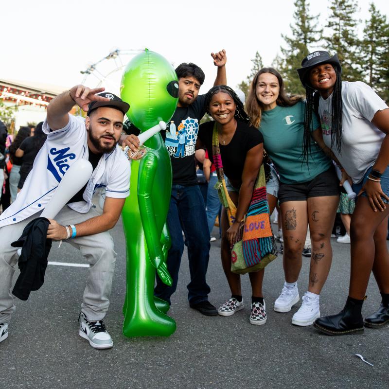 Students having fun at big nite