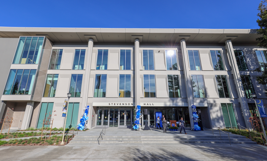 Stevenson Hall is the university's first building to meet the LEED Gold sustainability standard.
