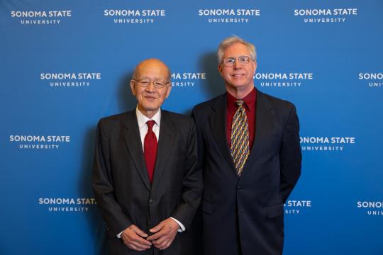 Photo of Jong Lee and Christopher Stewart 