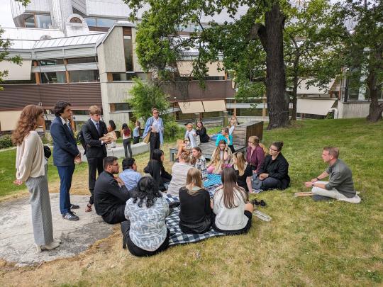 Group of SSU students in Sweden